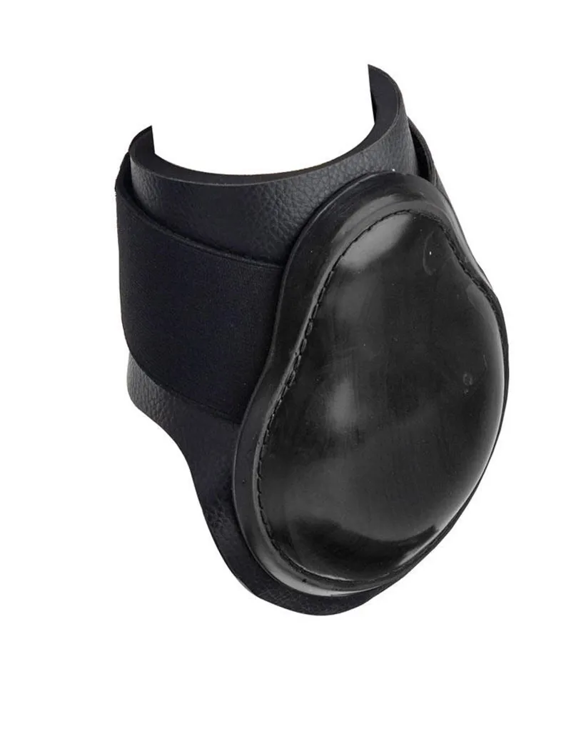 Masta Leather Look Fetlock Boots in Black