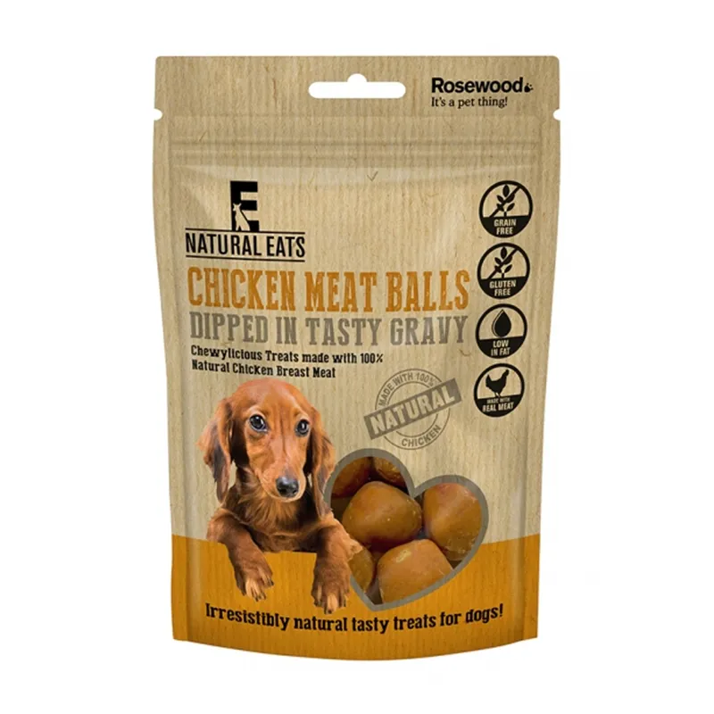 Rosewood Chicken Meat Balls Dog Treats - 100g