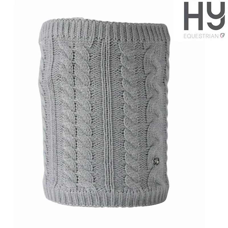Hy Equestrian Melrose Cable Knit Snood - Grey 