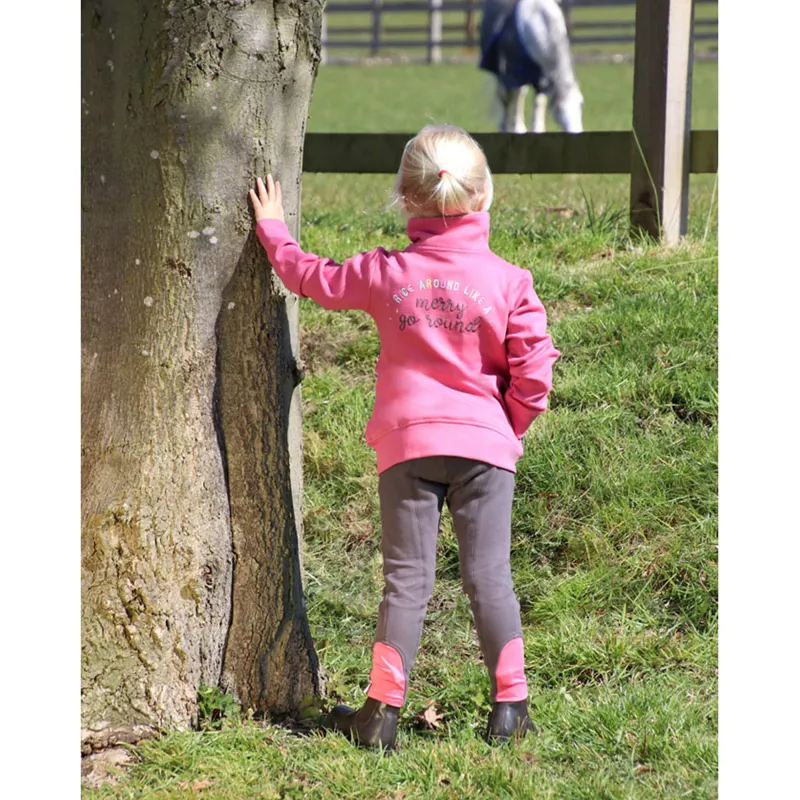 Little Rider Merry Go Round Jacket - Pink/Grey-1