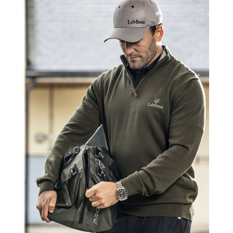 LeMieux Men's Mesh Baseball Cap - Carbon Grey-1