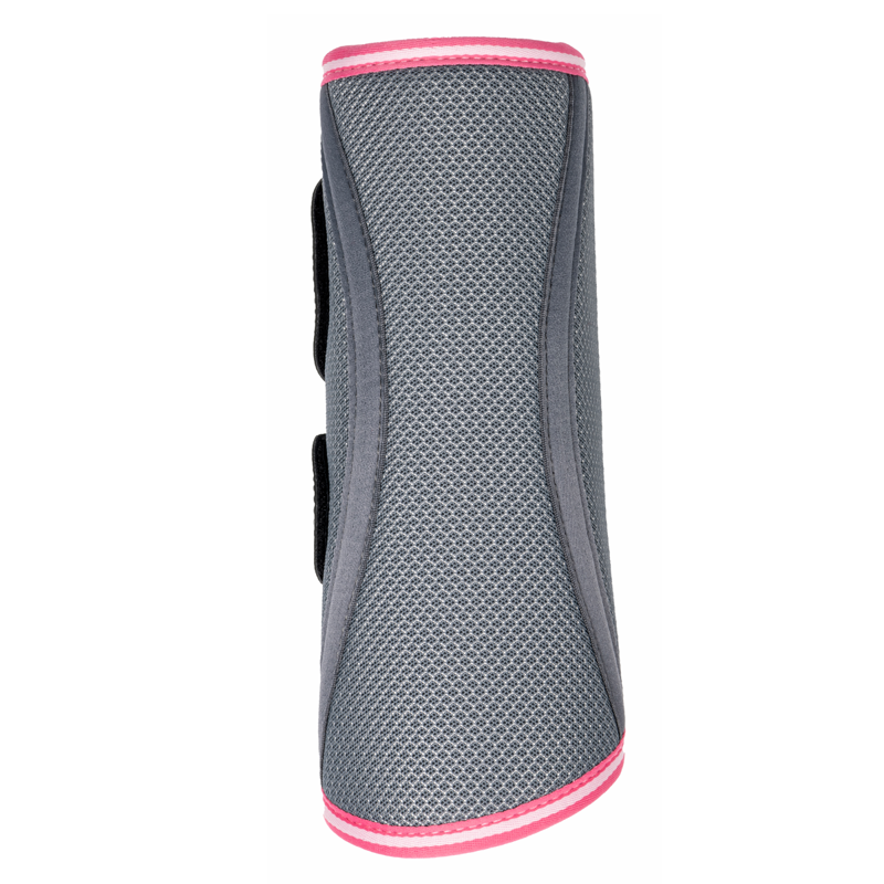 LeMieux Carbon Mesh Wrap Boots - Grey/Watermelon-2