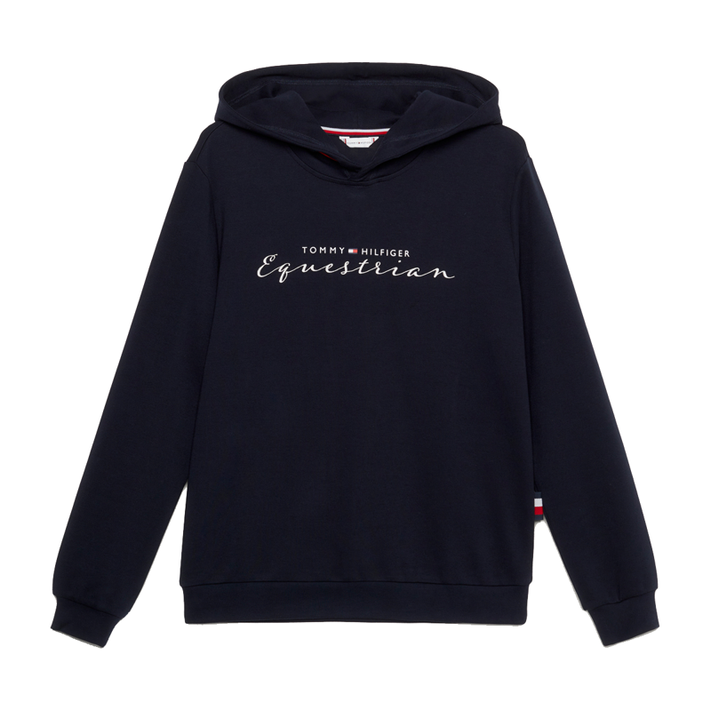 Tommy Hilfiger Women's Metallic Logo Graphic Hoodie - Desert Sky-1