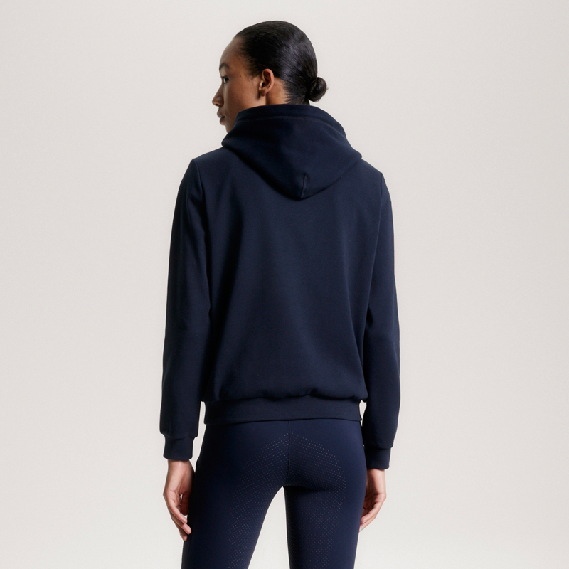 Tommy Hilfiger Women's Metallic Logo Graphic Hoodie - Desert Sky-4