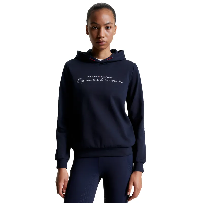 Tommy Hilfiger Women's Metallic Logo Graphic Hoodie - Desert Sky