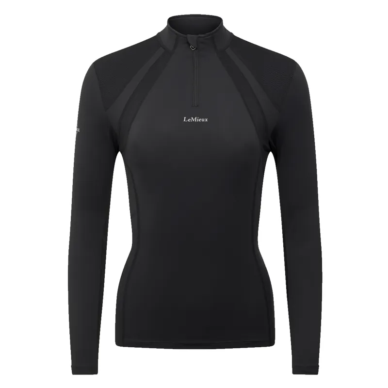 LeMieux Mia Mesh Long Sleeve Base Layer - Black