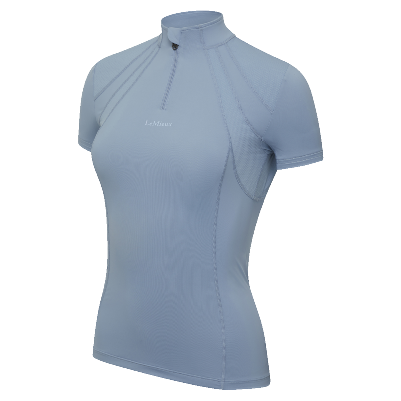 LeMieux Mia Mesh Short Sleeve Base Layer - Denim-1