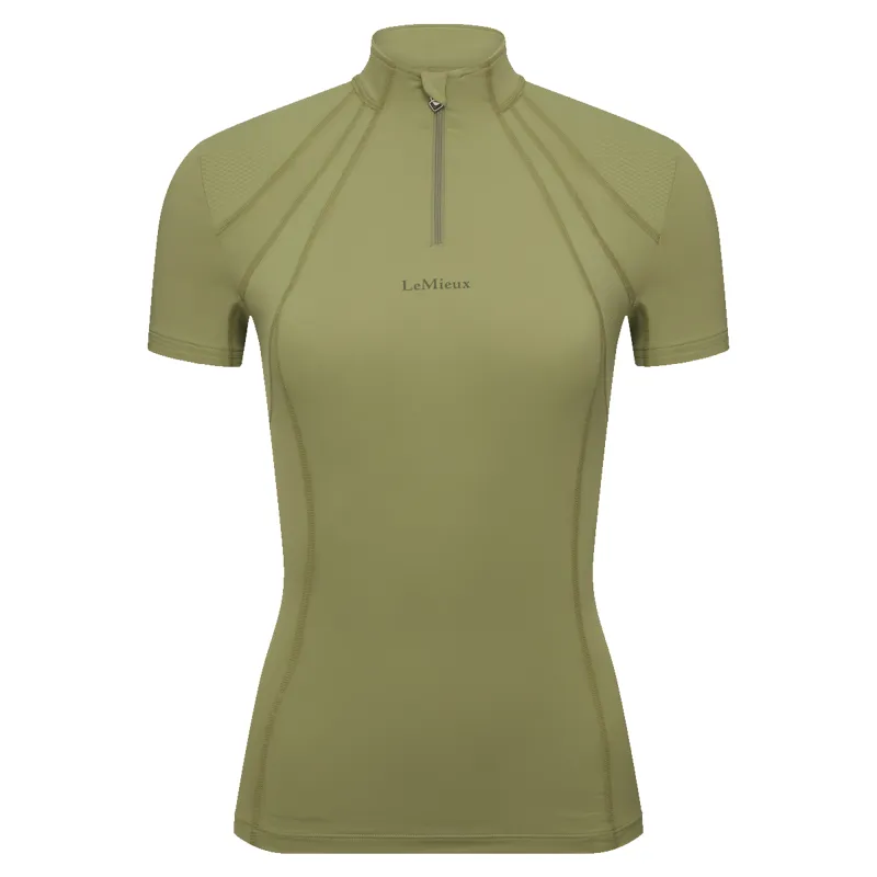 LeMieux Mia Mesh Short Sleeve Base Layer - Moss