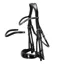 Schockemohle Milan Double Bridle - Black/Patent/Silver
