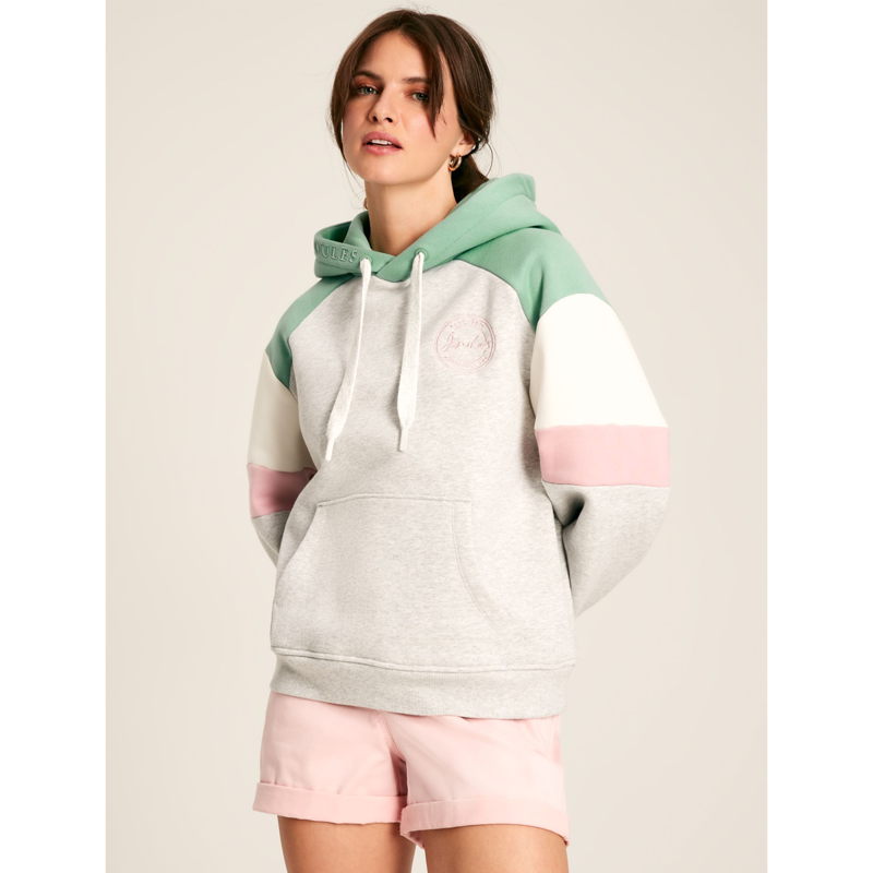 Joules Milbourne Ladies Pullover Hoodie - Grey Marl-2