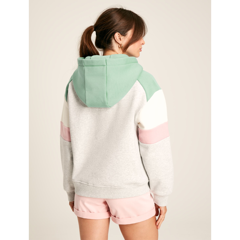 Joules Milbourne Ladies Pullover Hoodie - Grey Marl-3