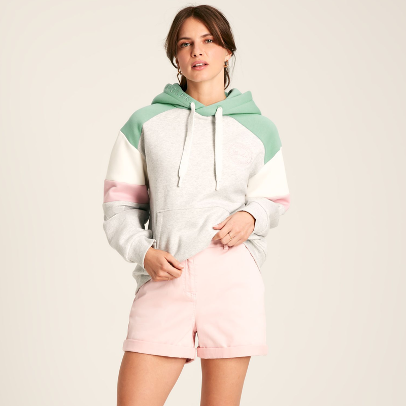 Joules Milbourne Ladies Pullover Hoodie - Grey Marl-1