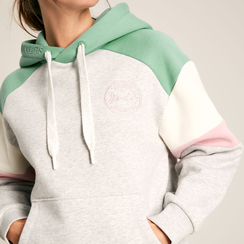 Joules Milbourne Ladies Pullover Hoodie - Grey Marl-5
