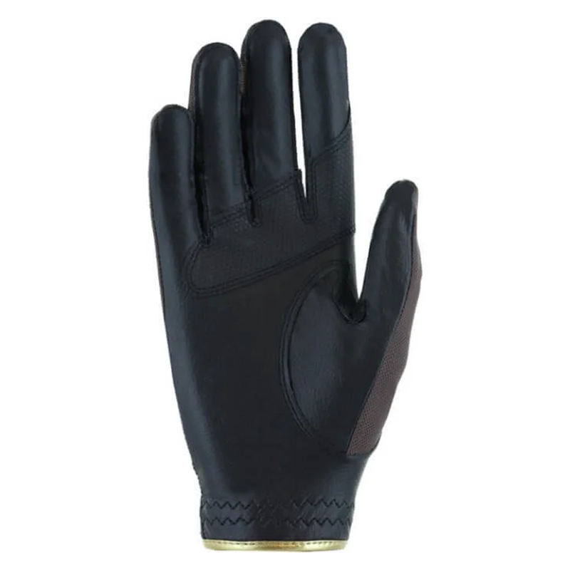 Roeckl Millero Riding Gloves - Dark Mocha/Black-1