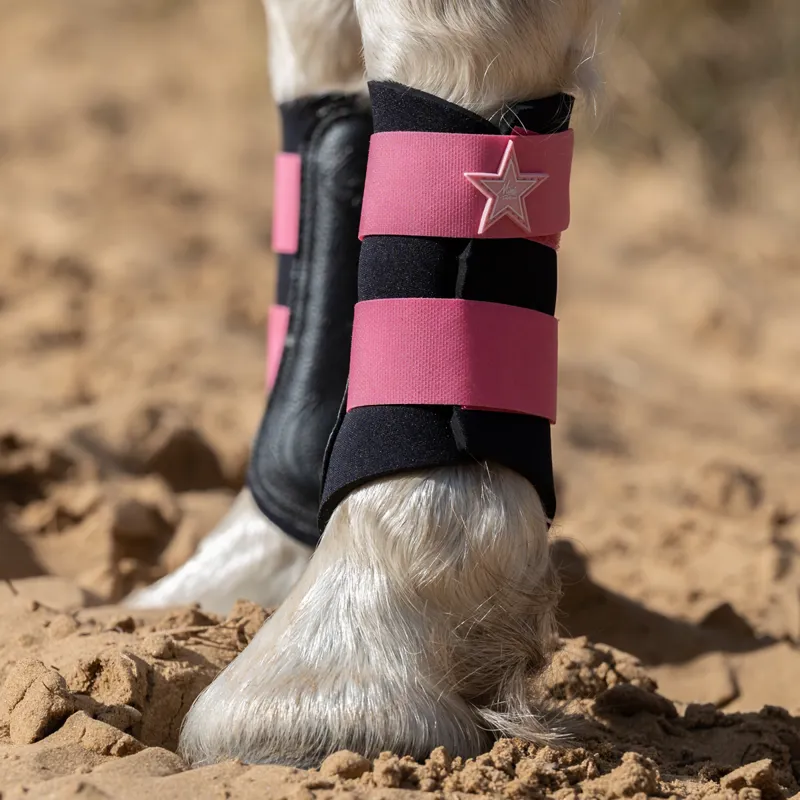 Mini LeMieux Grafter Brushing Boots - Watermelon -5