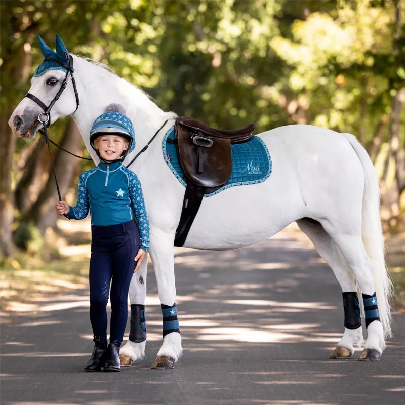 Mini LeMieux Grafter Brushing Boots - Marine -4