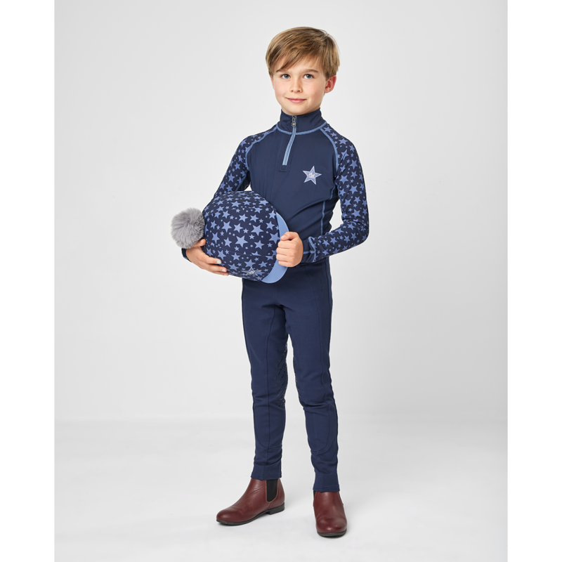 Mini LeMieux Hat Silk - Indigo-5