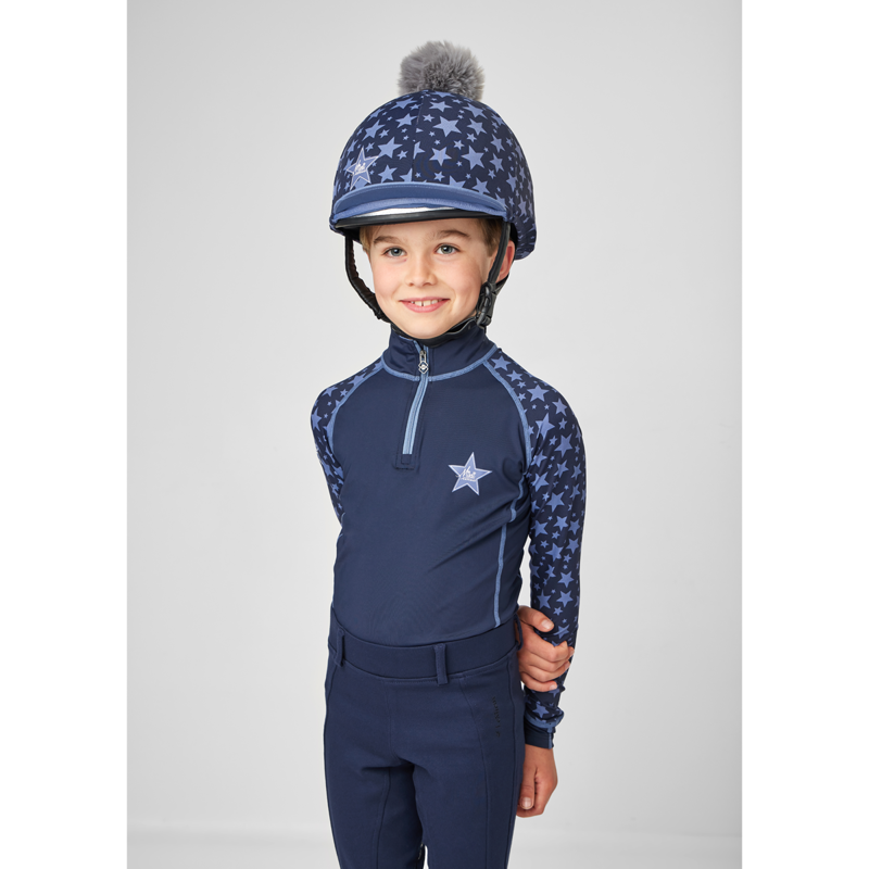 Mini LeMieux Hat Silk - Indigo-4