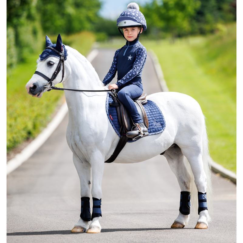 Mini LeMieux Hat Silk - Indigo-3