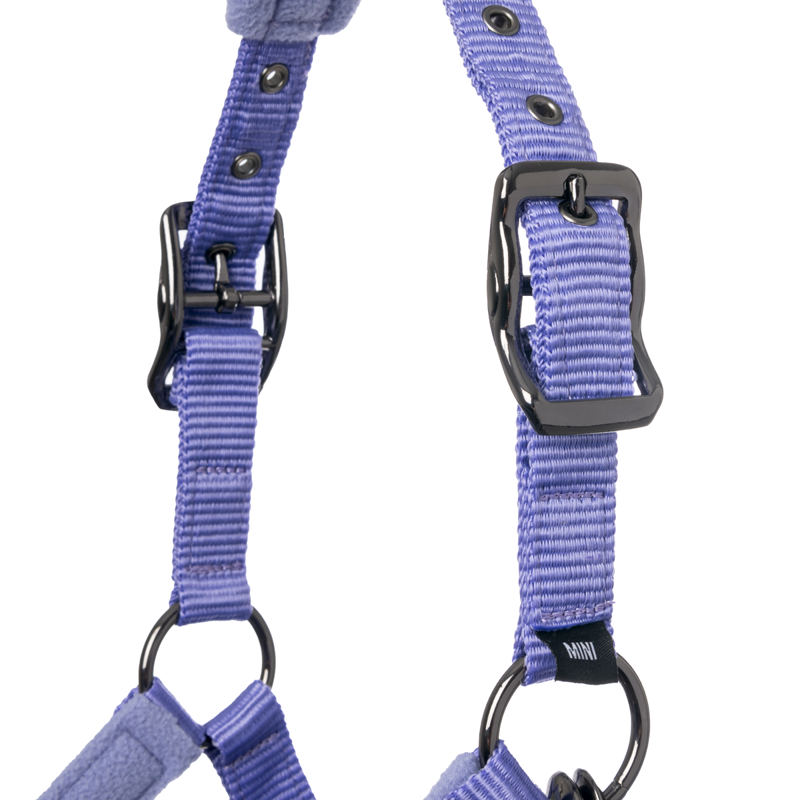 Mini LeMieux Vogue Fleece Headcollar and Rope - Bluebell-3