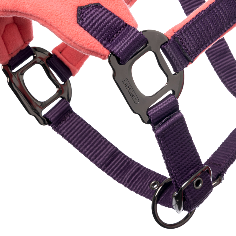Mini LeMieux Vogue Fleece Headcollar and Rope - Papaya -2