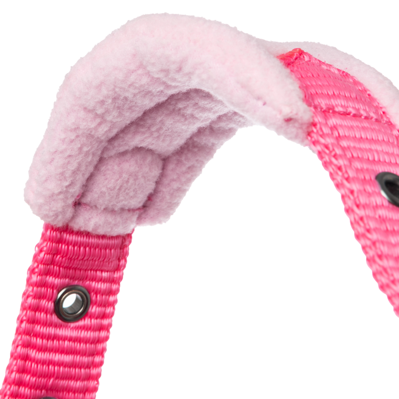 Mini LeMieux Vogue Fleece Headcollar and Rope - Watermelon -3