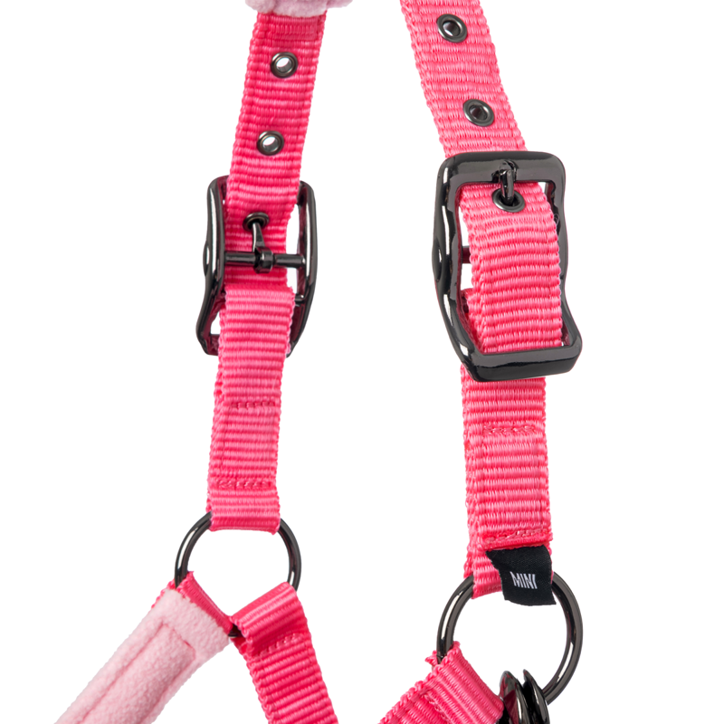 Mini LeMieux Vogue Fleece Headcollar and Rope - Watermelon -1