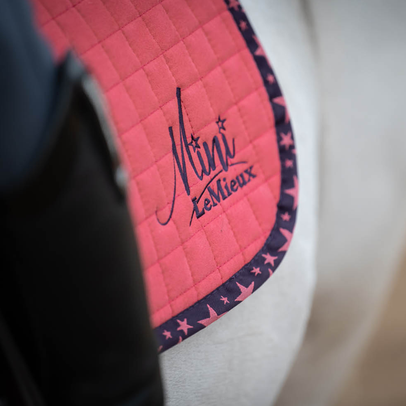 Mini LeMieux Jump Suede Square - Papaya -4