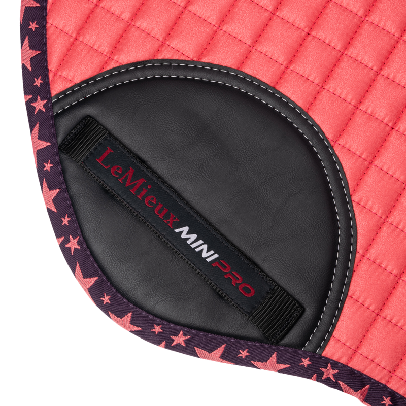 Mini LeMieux Jump Suede Square - Papaya -3