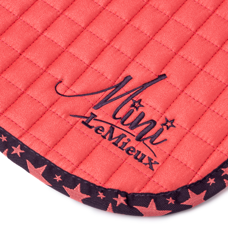 Mini LeMieux Jump Suede Square - Papaya -2