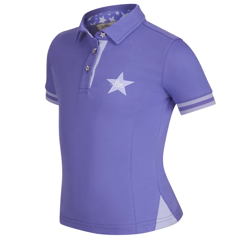 Mini LeMieux Polo Shirt - Bluebell -1