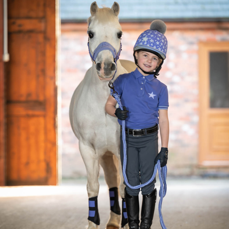 Mini LeMieux Polo Shirt - Bluebell -3