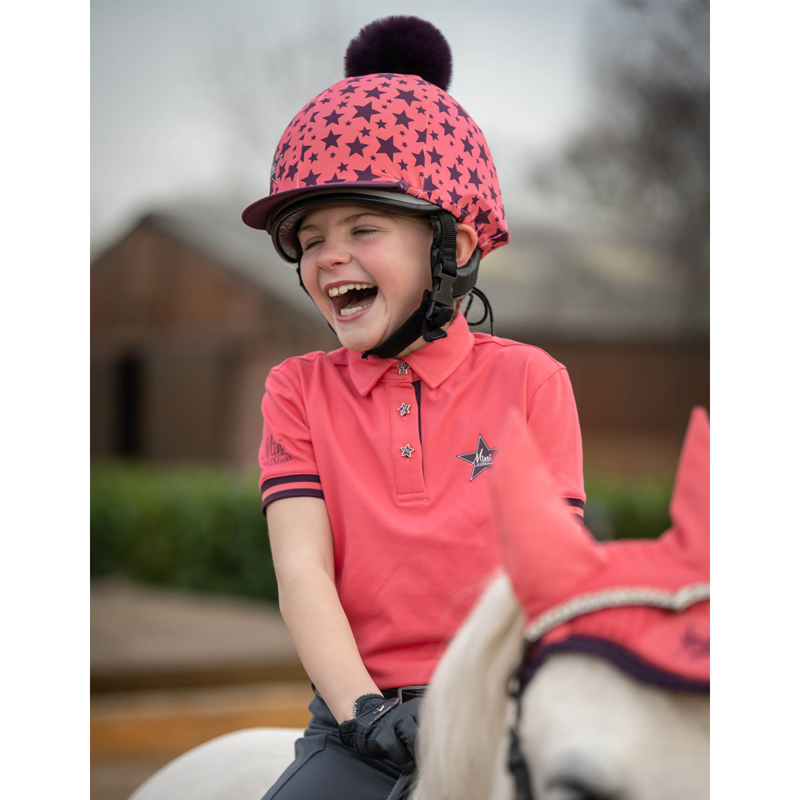 Mini LeMieux Polo Shirt - Papaya -3