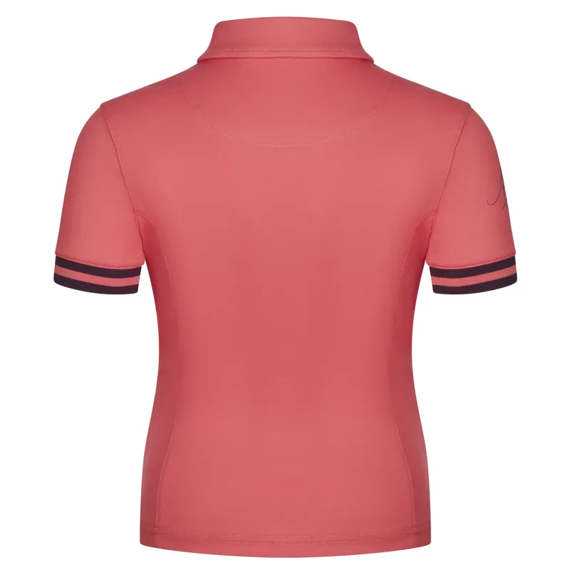 Mini LeMieux Polo Shirt - Papaya -2