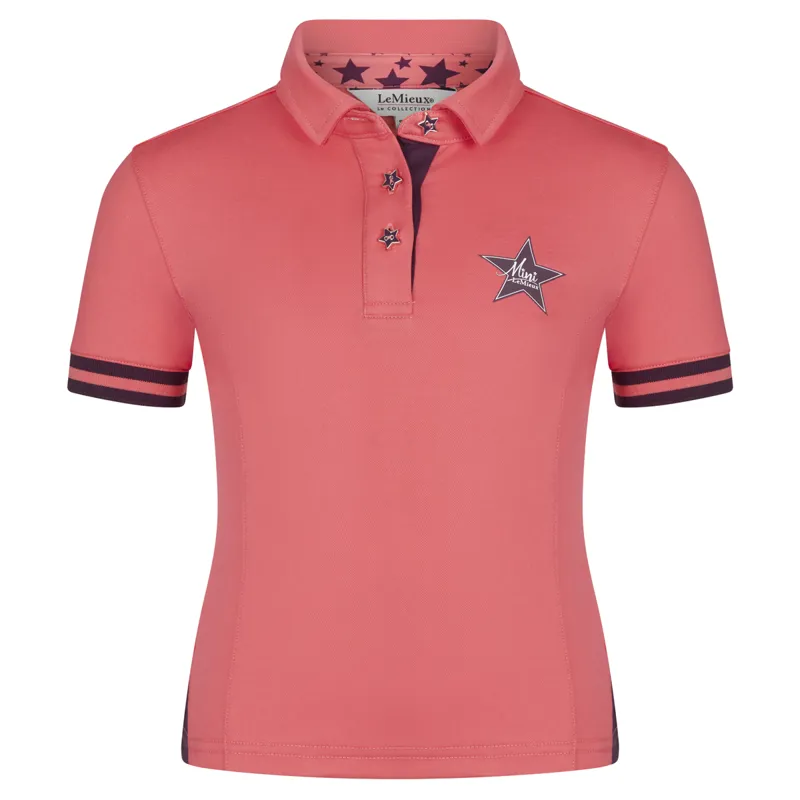 Mini LeMieux Polo Shirt - Papaya 