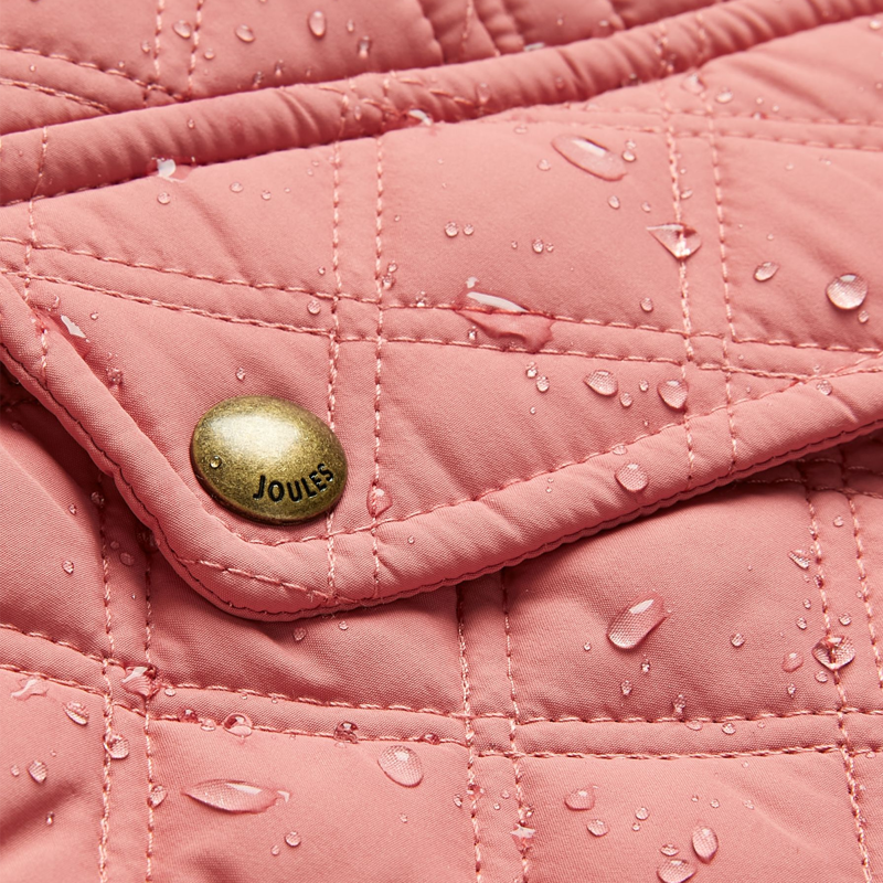 Joules Minx Showerproof Diamond Quilted Gilet - Pink-4