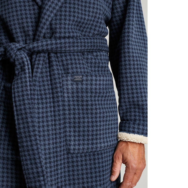 Joules Montague Dressing Gown - Houndstooth-3