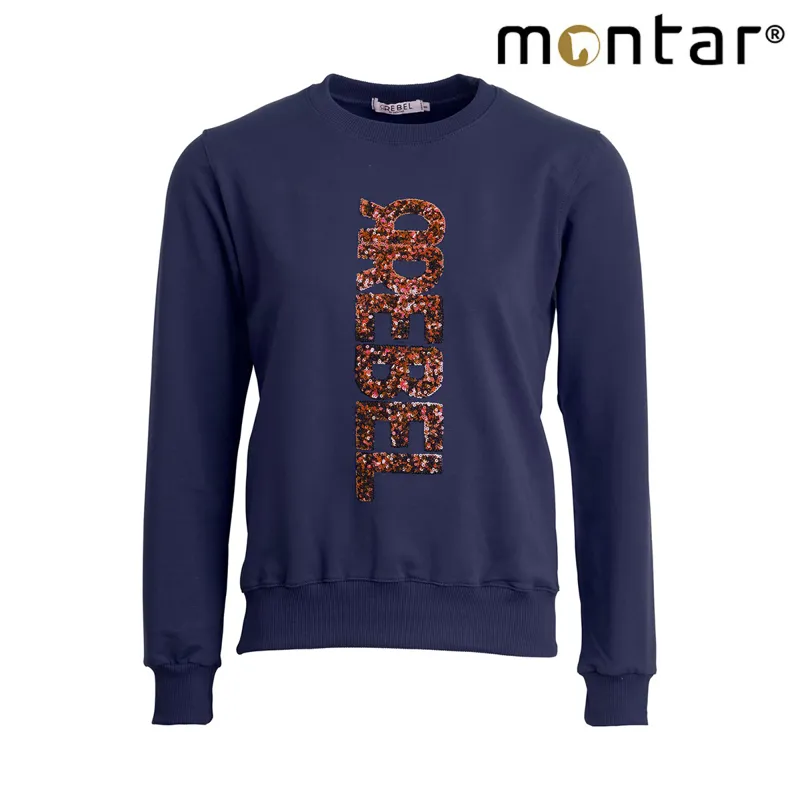 Montar Rebel Emilia Paillet Logo Sweat - Navy