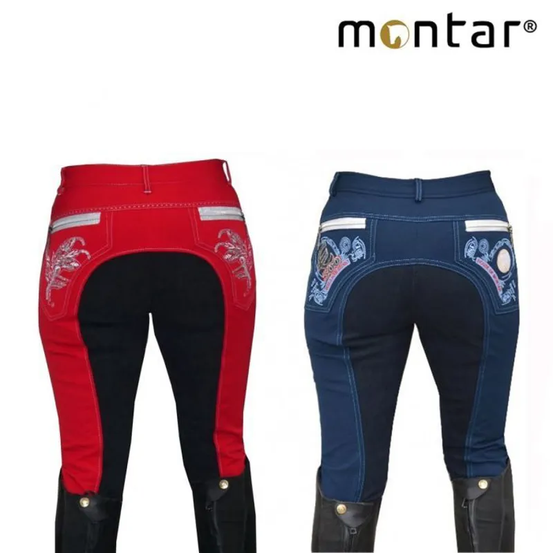 Montar Embroidery Full Seat Childrens Breeches (2032) - Sale-1