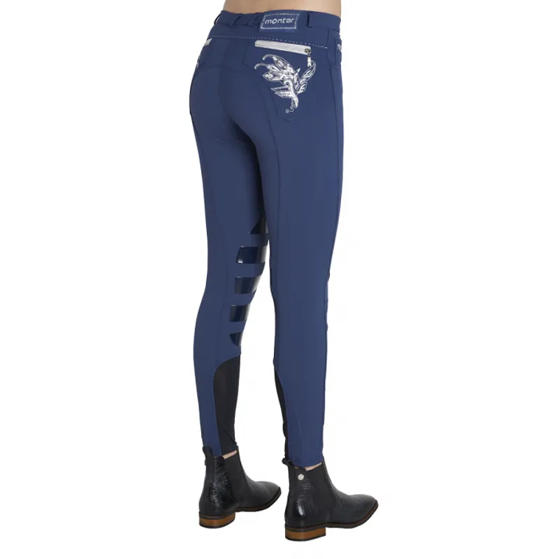 Montar Bamboo Ladies Silicone Knee Patch Breeches-3