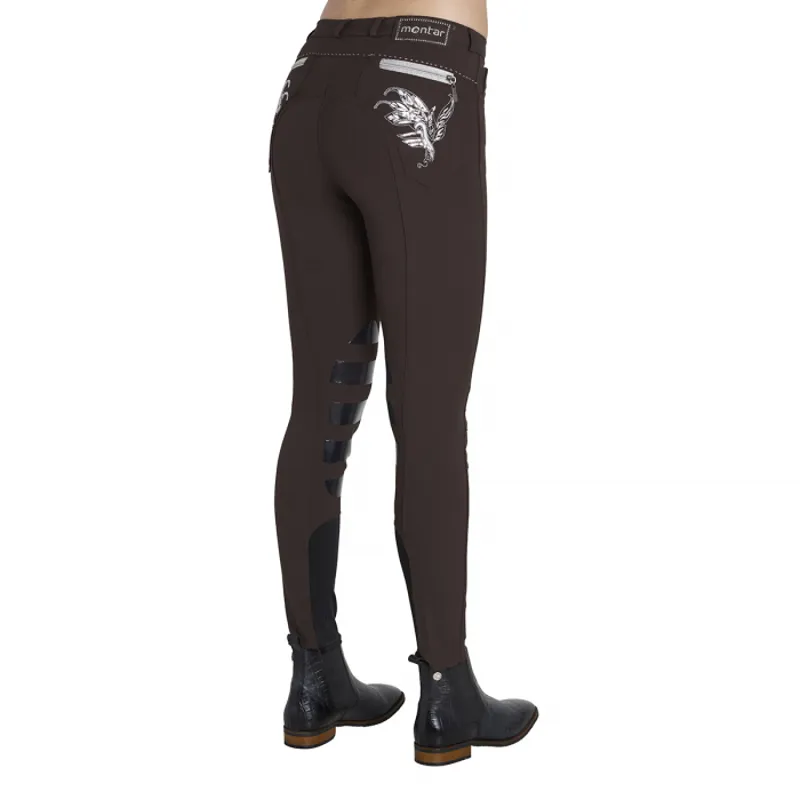 Montar Bamboo Ladies Silicone Knee Patch Breeches-7