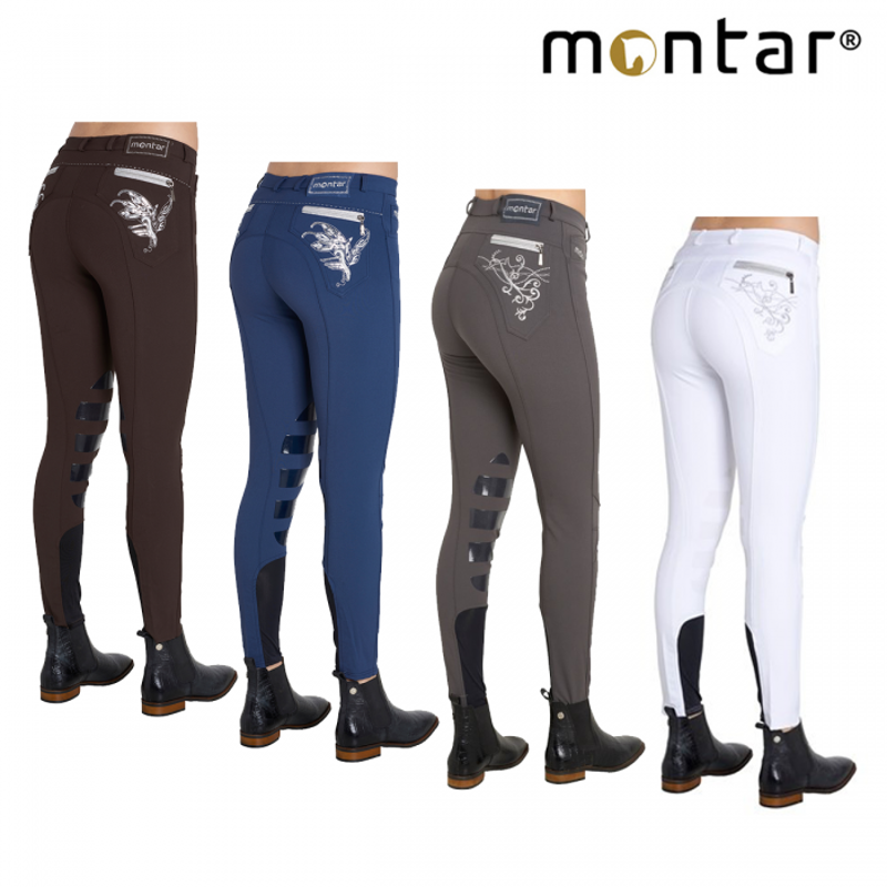 Montar Bamboo Childrens Silicone Knee Patch Breeches-3