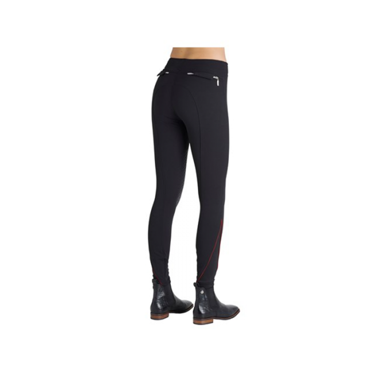 Montar Dora Ladies Full Silicone Seat Breeches - Black-1