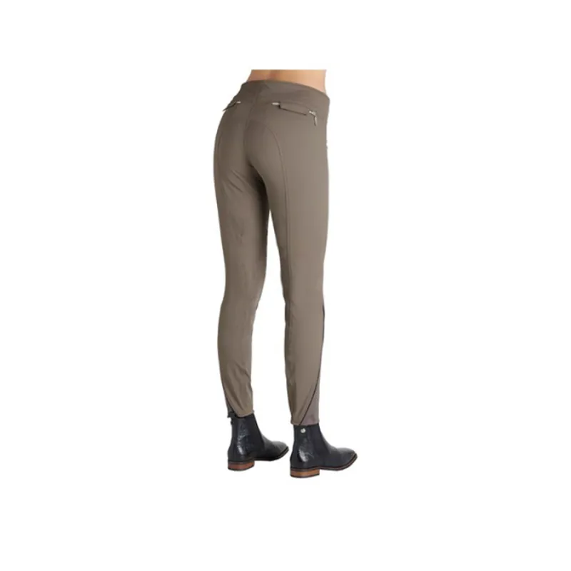 Montar Dora Ladies Full Silicone Seat Breeches - Mud