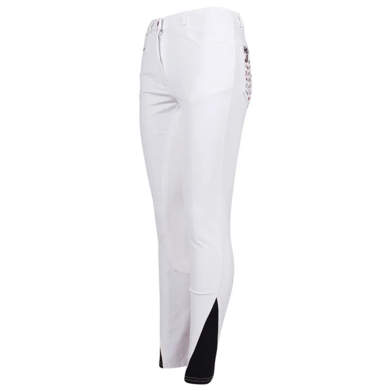 Montar Jane Ladies Full Seat Breeches - White