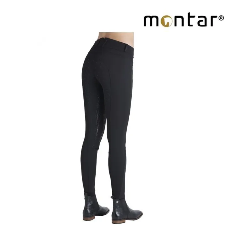 Montar Karly Highwaist Softshell Full Grip Ladies Breeches - Black