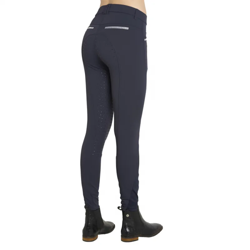 Montar Kate Ladies Full Silicone Seat Breeches - Navy