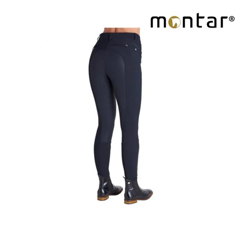 Montar Nancy Soft Tech Full Seat Silicone Breeches - Navy