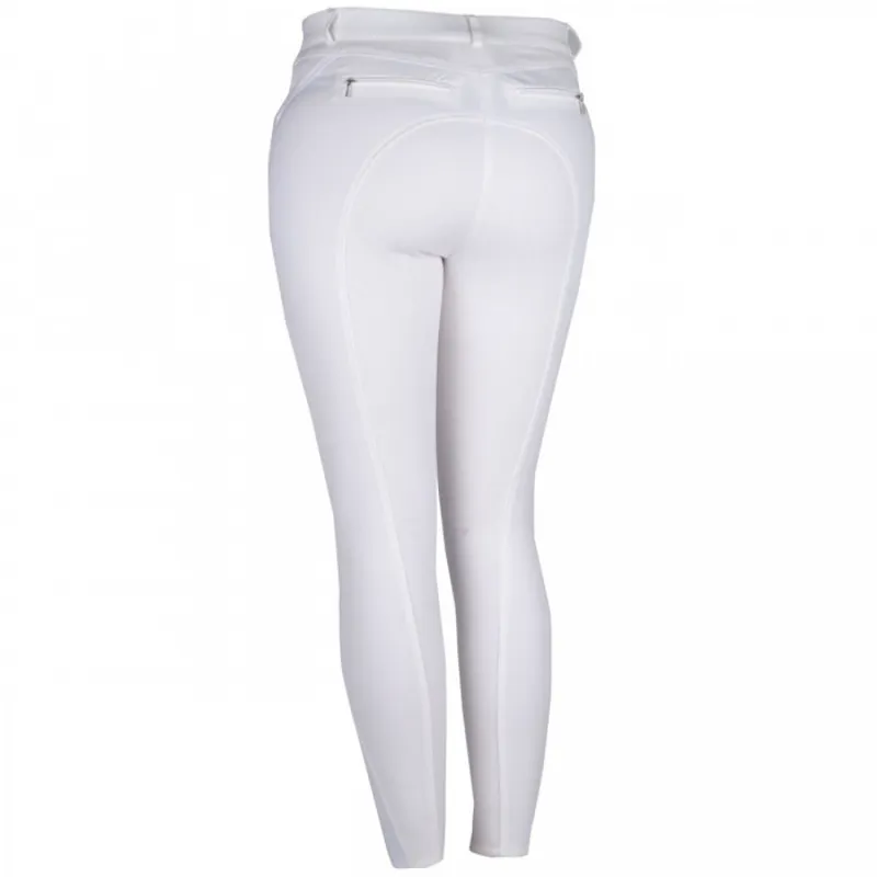 Rebel by Montar Shelby Classic Full Silicone Seat Breeches - White-1