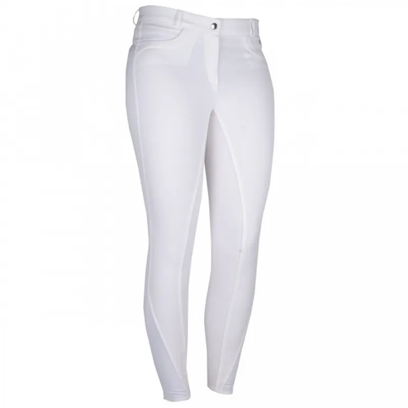 Rebel by Montar Shelby Classic Full Silicone Seat Breeches - White